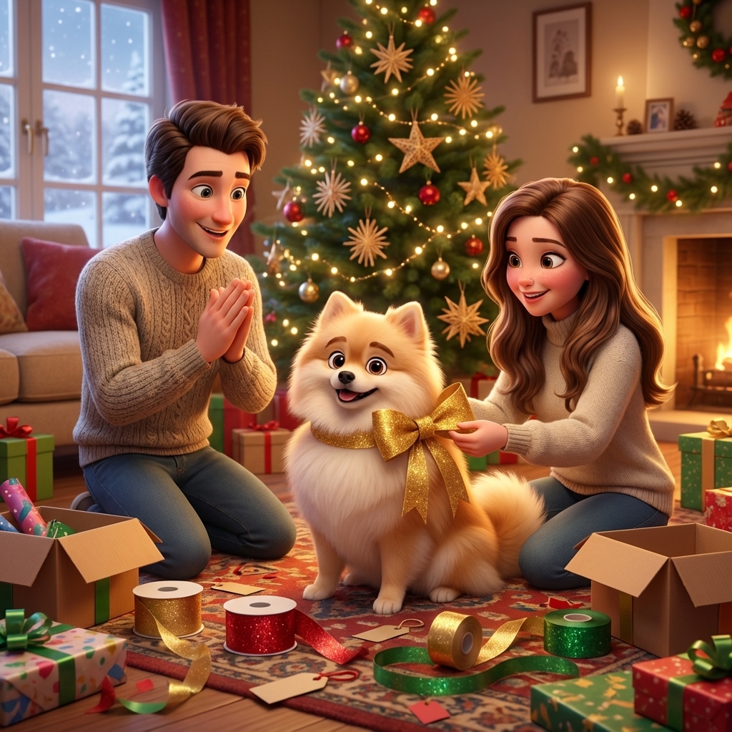 Ein glänzendes Schleifenchaos